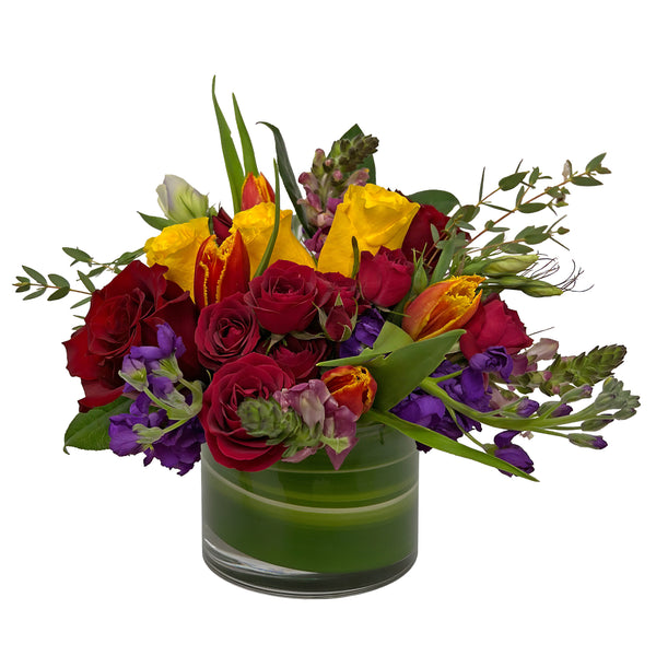 Colorful Chrome Flower Arrangement