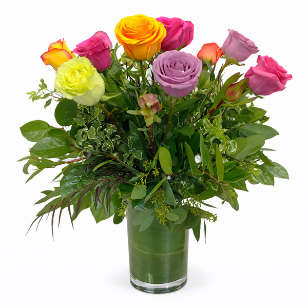 1 Dozen Mixed Colored Roses