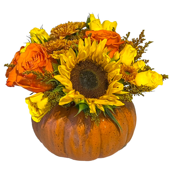 Rustic Fall Pumpkin Arrangement