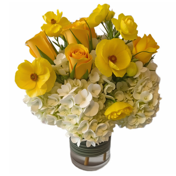 A Canary's Song Flower Arrangement
