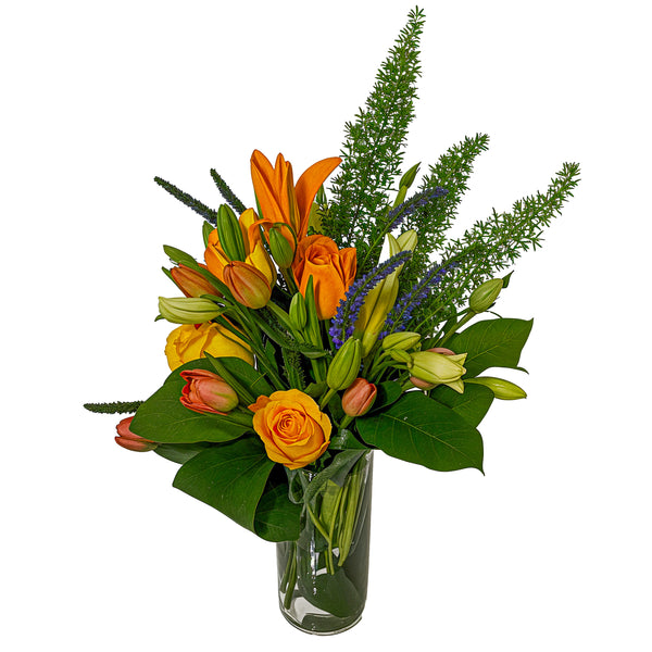 Feathered Lily Floral Arrangement