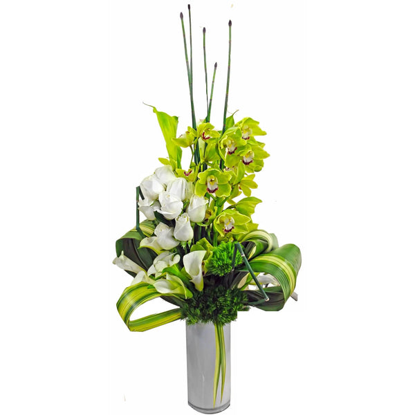 Contemporary Whites Flower Arrangement