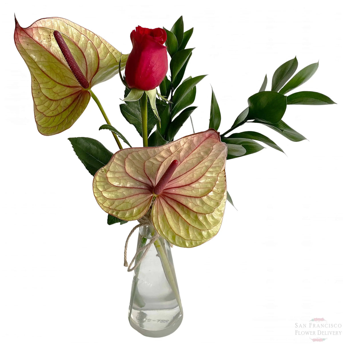 anthurium bouquet delivery Green Apple Floral