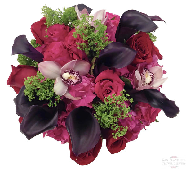 Midnight Romance Flower Arrangement