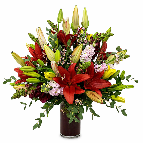 Pop of Lilies Flower Arrangement