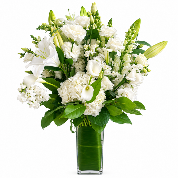 Pure White Floral Arrangement