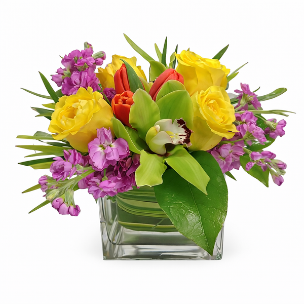 Cheerful Hello Flower Arrangement
