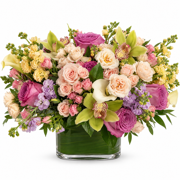 Mellow Garden Flower Arrangement