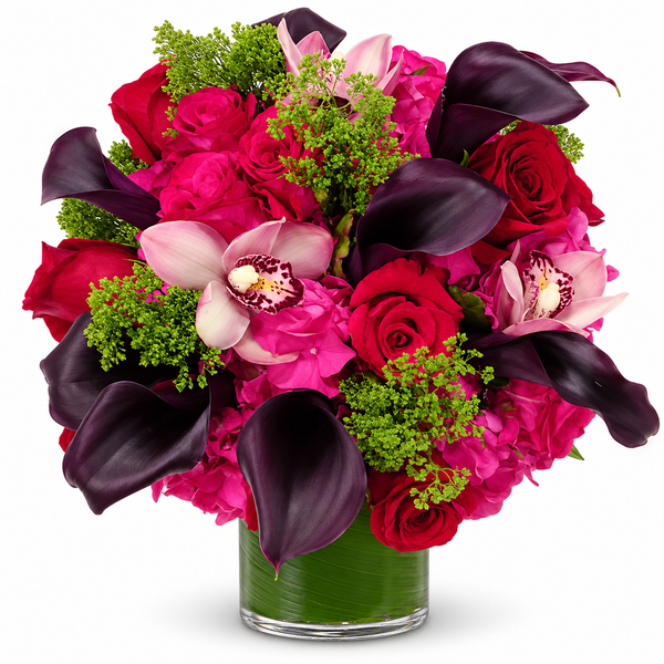 Midnight Romance Flower Arrangement