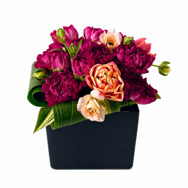 Modern Carnation Mixed Centerpiece