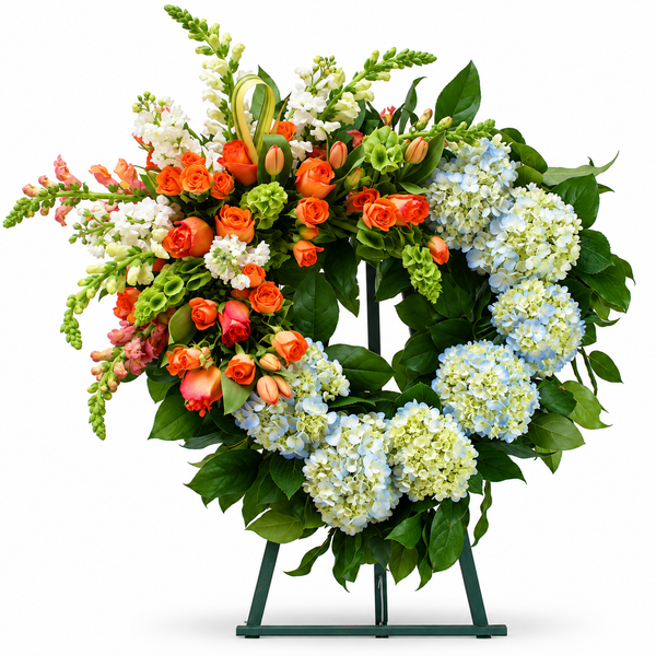 Open Heart Sympathy Wreath