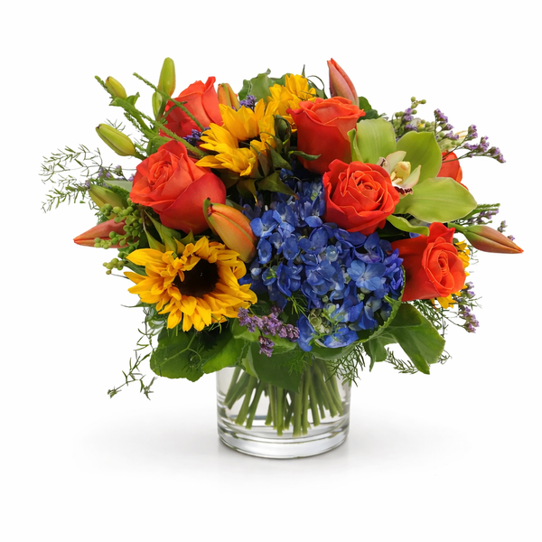 Orange Compliment Flower Arrangement