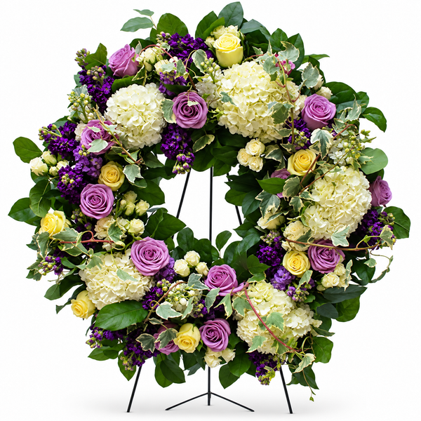Sympathy Wreath on Standing Easel