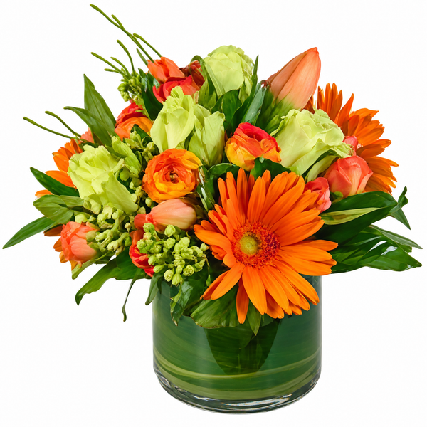 Topaz and Jade Flower Arrangement